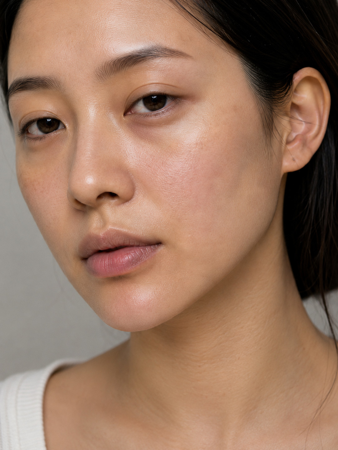 Before and after facial radiance, BAEK™ skin brightening treatment