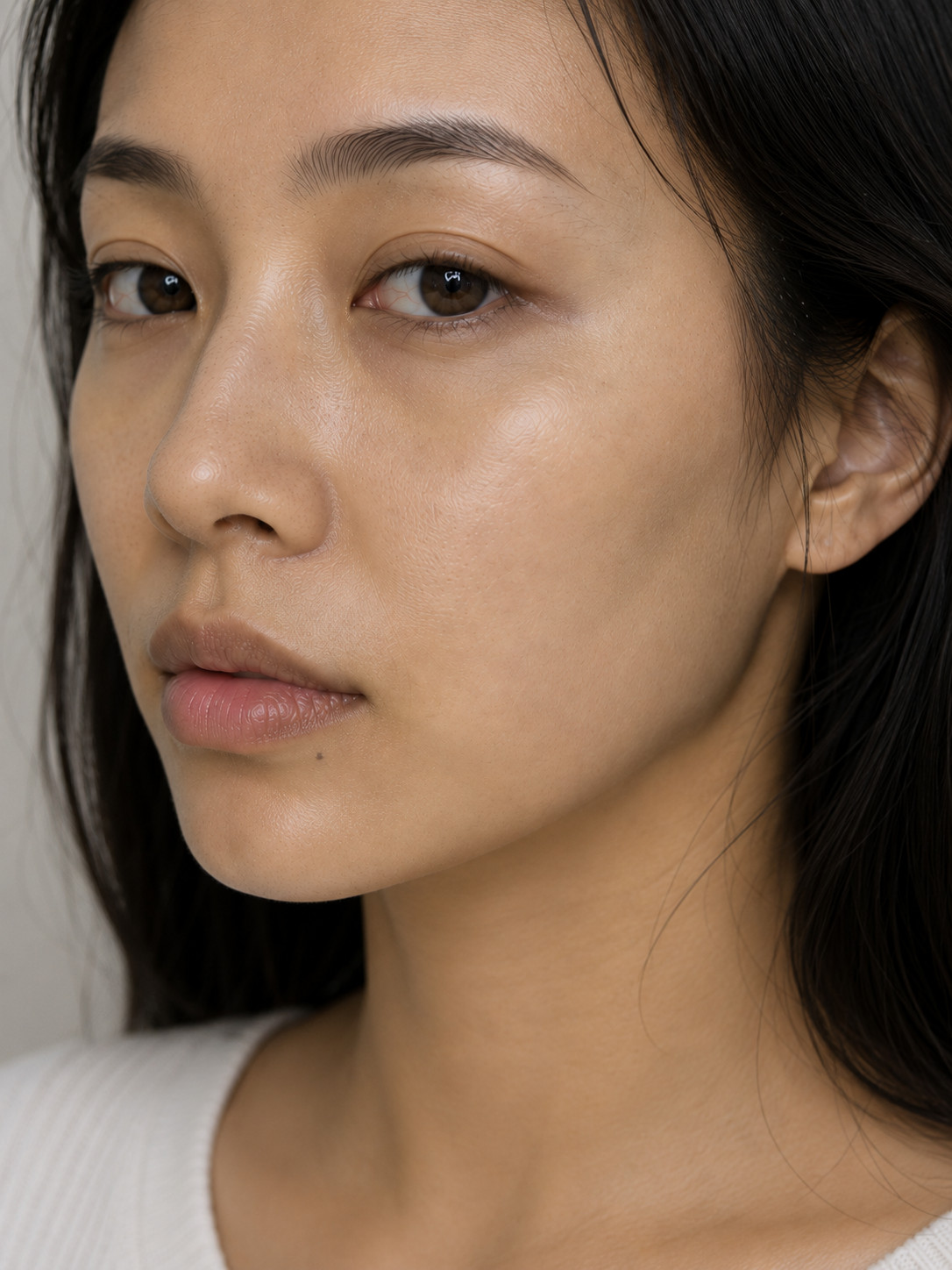 Before and after facial radiance, BAEK™ skin brightening treatment